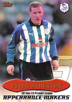 Peter Atherton Sheffield Wednesday 2003 Topps Premier Gold All/Time Record #AT05
